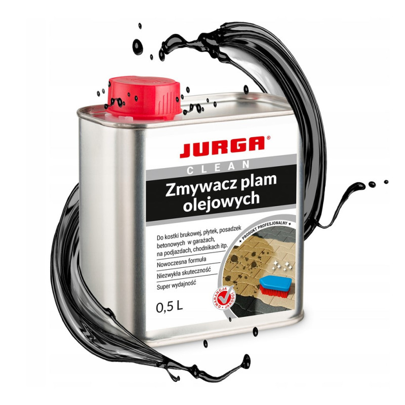 Preparat do USUWANIA PLAM OLEJU z kostki brukowej JURGA zmywacz plam 1L