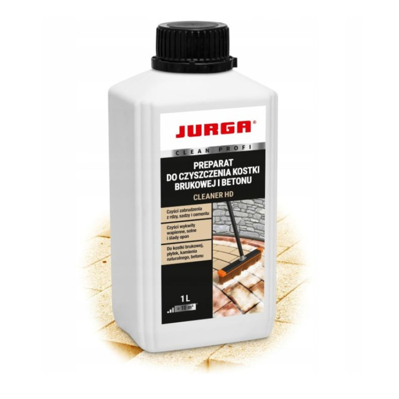 MYCIA KOSTKI BRUKOWEJ CLEANER HD środek do RDZY JURGA 1 L