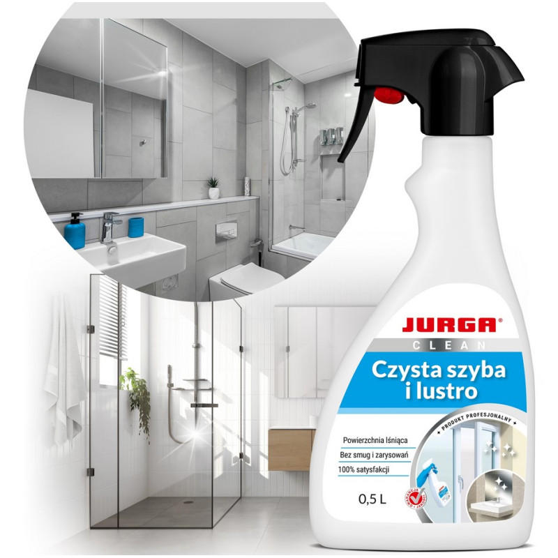Płyn do szyb i luster ANTYPOARA JURGA 0,5L – bez smug, z połyskiem