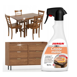 Płyn do MEBLI czyszczenia pielęgnacji DREWNA nabłyszcza bez smug 0,5L