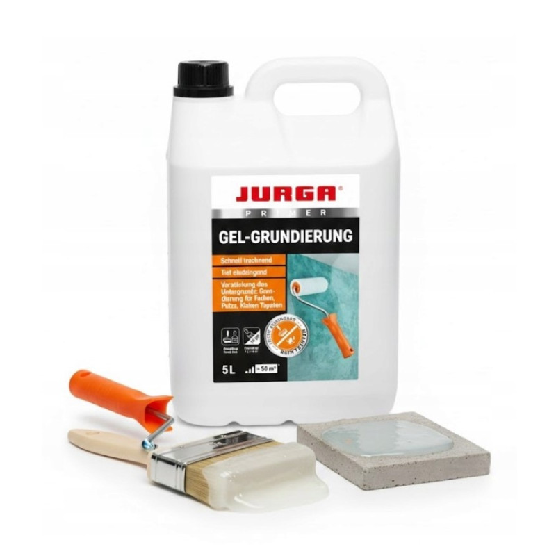 JURGA Grunt żelowy 5L niekapek do ścian, tynków i betonu