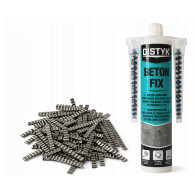 ZESTAW Żywica do Naprawy Betonu DISTYK BETON FIX + KLAMRY 100 szt.