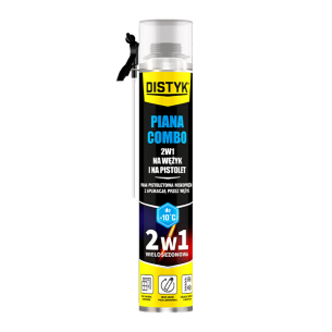 PIANA MONTAŻOWA 2W1 COMBO 750ml PISTOLETOWA I NA WĘŻYK DO MONTAŻU