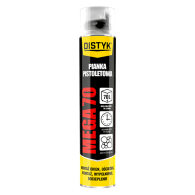 PIANA PISTOLETOWA DISTYK 870ml MEGA MONTAŻOWA DO OKIEN DRZWI WYSOKA WYDAJNOŚĆ