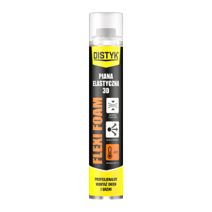 DISTYK PIANKA ELASTYCZNA ELASTIC 3D PISTOLETOWA 870ml DO OKIEN DRZWI