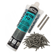 ZESTAW Żywica do Naprawy Betonu DISTYK BETON FIX + KLAMRY 25 szt.