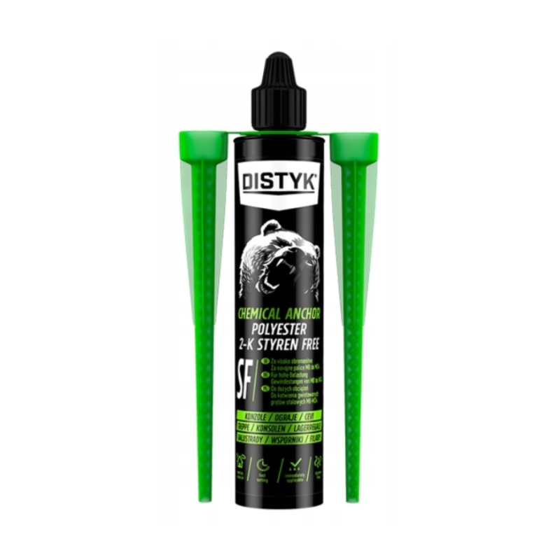 DISTYK KOTWA CHEMICZNA SF POLIESTROWA BEZ STYRENU DO BETONU CEGŁY