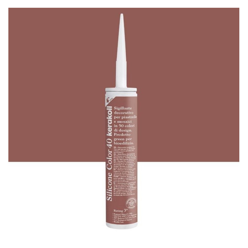 Kerakoll Silikon Color 40 silikon 310 ml uszczelniacz kolorowy do fug płytek