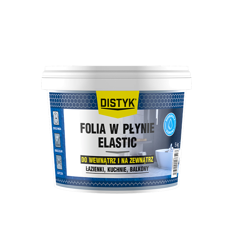 DISTYK HYDROIZOLACJA ELASTIC 2,5kg FOLIA W PŁYNIE DO ŁAZIENKI