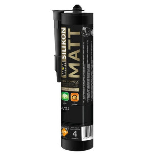 WIM silikon sanitarny neutralny mat czarny 300 ml do łazienki kuchni 1/22