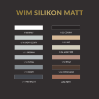 WIM silikon sanitarny neutralny mat szary 300 ml do łazienki kuchni 1/13