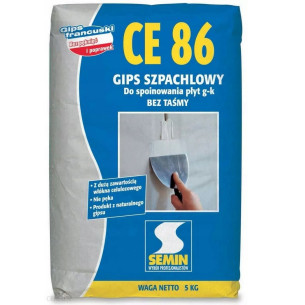 SEMIN CE 86 GIPS 5KG DO SPOINOWANIA GK BEZ TAŚMY MASA SZPACHLOWA