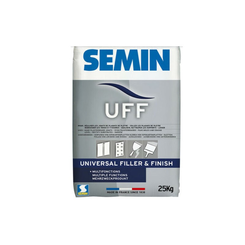 SEMIN UFF MASA SZPACHLOWA UNIWERSALNA KLEJ DO GK GŁADŹ KOŃCOWA 5kg