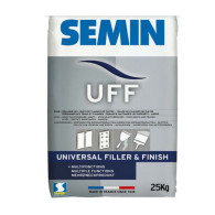 SEMIN UFF MASA SZPACHLOWA UNIWERSALNA KLEJ DO GK GŁADŹ KOŃCOWA 20kg