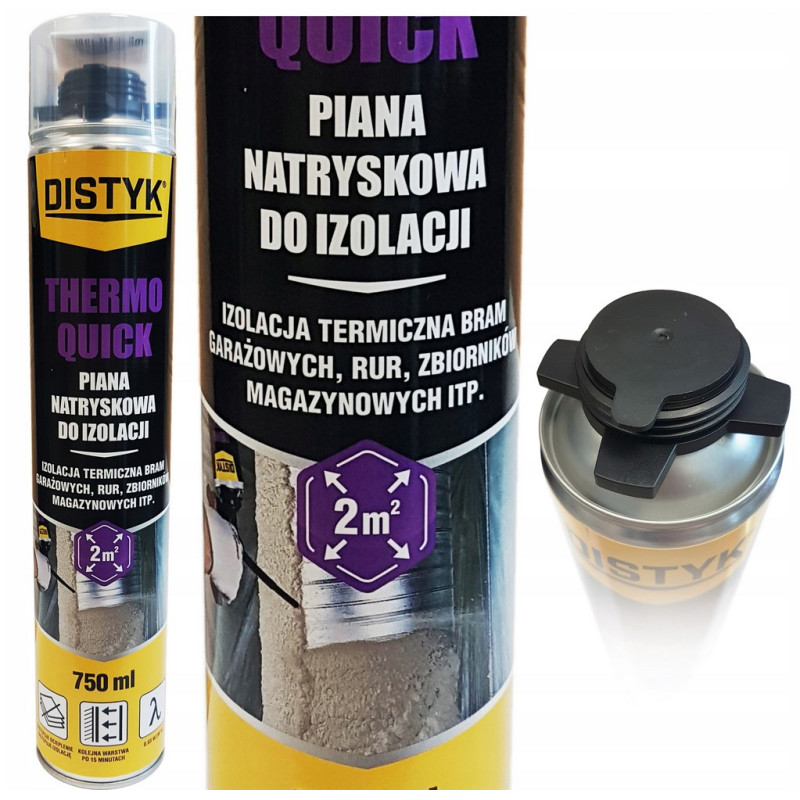 THERMO QUICK PIANA PUR 750ml IZOLACJA NATRYSKOWA OCIEPLENIE PODDASZA