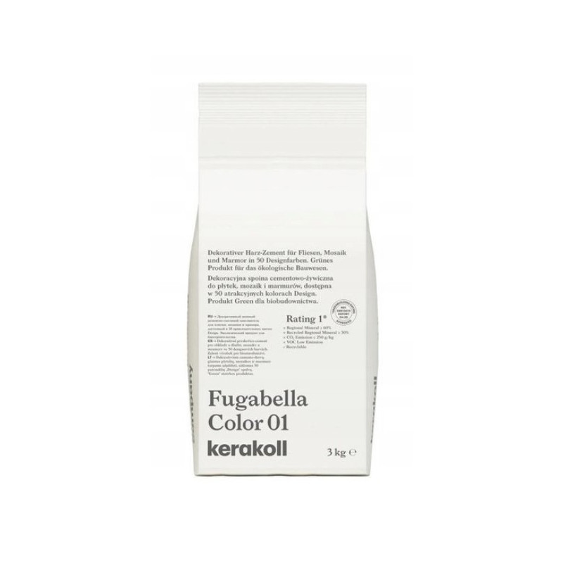 FUGA KERAKOLL FUGABELLA COLOR 01 3KG DO PŁYTEK CERAMICZNYCH